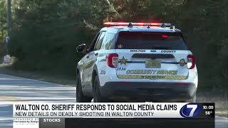 Walton County Sheriff's Office responds to social media claims on deadly shooting