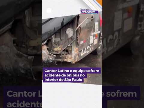 Cantor Latino e equipe sofrem acidente de ônibus no interior de São Paulo #HojeEmDia #Shorts