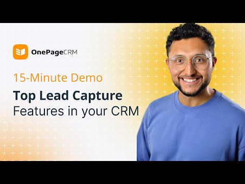 Lead capture tools in OnePageCRM