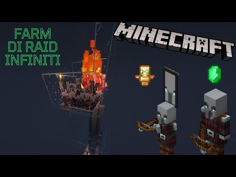 Minecraft 1.20 Farm Raid infinita (smeraldo e totem)Facilissima [TUTORIAL ITA]
