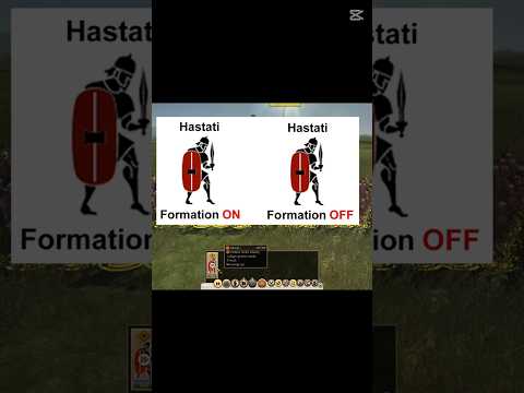 Total War: Rome II 1vs1: Hastati - Formation Attack (ON vs OFF)