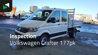 Camião basculante < 3.5t Volkswagen Crafter 177pk Kipper Dubbel Cabine met Kist Trekhaak Navi Airco | Imagem 2 - Autoline