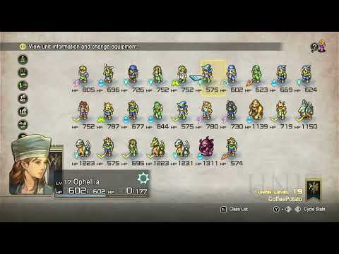 Tactics Ogre Reborn: Early Game Classes, Where To Find Them, Some Recommended Builds