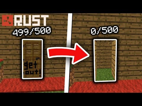RAIDING bases with WOODEN DOORS & VERY RICH C4 RAID! - Minecraft Rust #4