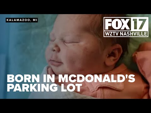 Michigan mother gives birth in McDonald's parking lot, baby given hilarious nickname