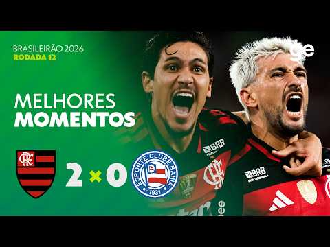 Gols e lances de Flamengo x Bahia