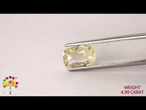 Yellow Sapphire 4.99ct. (Luxury) video
