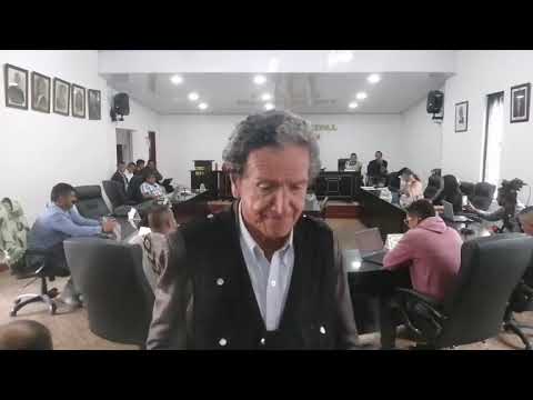 Visita de comisión de Santa Rosa Cauca. Tema la carretera que une los dos municipios. 