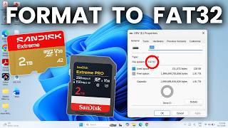 How To Format LARGE SD Card To FAT32 - Step By Step