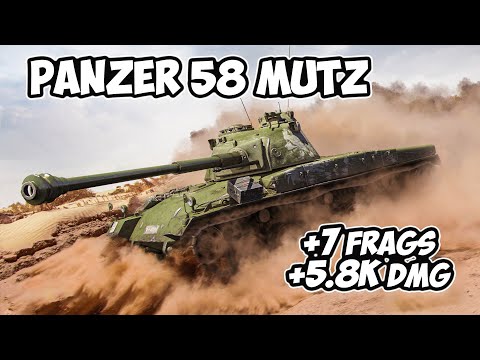 Pz 58 Mutz - 7 Frags 5.8K Schaden - Zinn! - World Of Tanks