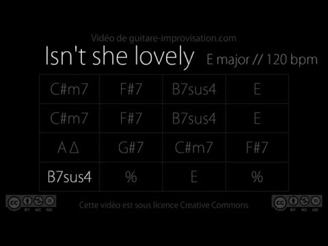 Isn't She Lovely (E) (Stevie Wonder) : Backing Track