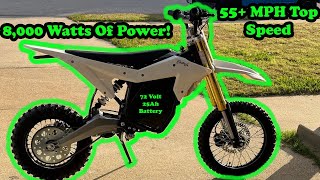 ETM RTR 8000 Watts Of power Pitbike! 55mph Tested, unboxing, assembly