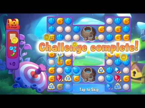 @Fishdom Challenge Level 8 Stage 3 Completed