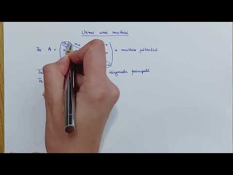 Urma unei matrici pătratice - cum se calculează?