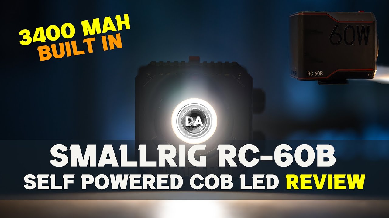 SmallRig RC-60B Self-Powered COB LED Light Review - 3400mAh Built In!