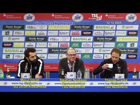 PK 13. ST TSG Neustrelitz  SG Union Klosterfelde