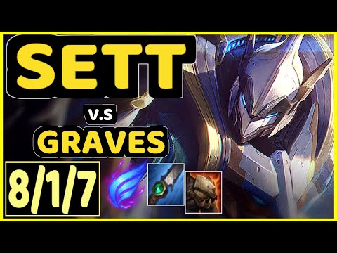 UMTI (SETT) vs GRAVES - 8/1/7 KDA JUNGLE CHALLENGER GAMEPLAY - KR