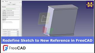 Redefine Sketch to New Reference in FreeCAD | FreeCAD Tutorial | Mechnexus |