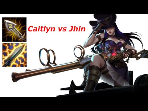 Caitlyn vs Jhin in bot lane