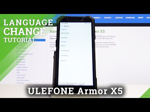 How to Set Up System Language in ULEFONE ARMOR X5 - List of Languages