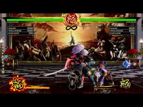 [Samurai Shodown 7] Yashamaru Back Throw Damage Comparison During Rage
