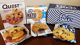 Battle of the Keto Cookies: Fat Snax VS Quest VS Lenny and Larry's | Keto Cookie Review