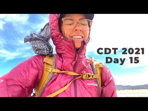 Continental Divide Trail 2021 thru-hike Day 15// I feel like a kite in this wind!