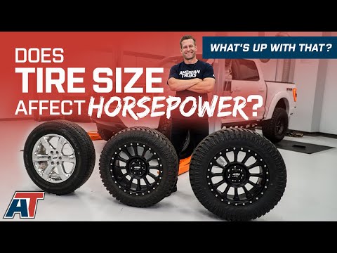Do Larger & Heavier Tires Affect A Truck's Horsepower?? Stock vs 33s vs 35s!