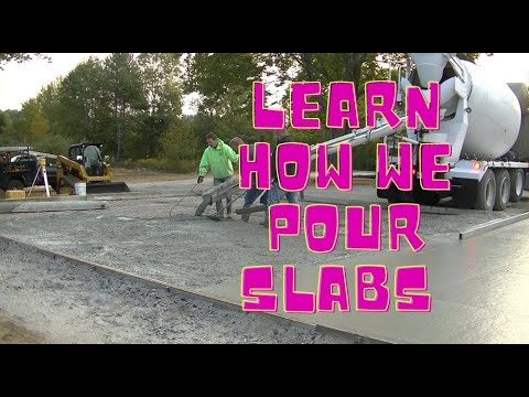 Pouring A Concrete Slab For A 40' x 28' Garage (Learn My Technique)