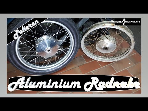 Motorrad Radnabe polieren | Alufelge polieren + aufarbeiten | Aluminium Hochglanz polieren