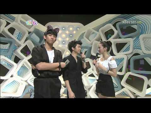 090830 Inkigayo - MC Taecyeon x Wooyoung cuts
