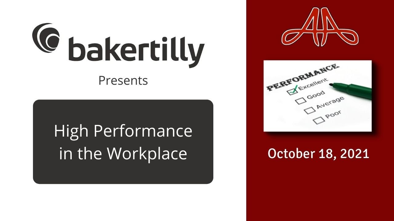 Baker Tilly (Fall 2021) | CSUN Accounting Association | High Performance in the Workplace