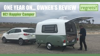One Year Owner&#39;s Review of the HC1 13ft Tiny Fiberglass Travel Trailer, Happier Camper. Regrets?