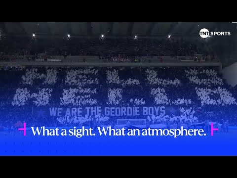 Astonishing Atmosphere As The Champions League Anthem Rings Out At St. James' Park! 🤩