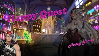 Happy Quest - Gameplay [Casual Relaxing match-three / RPG / Visual novel/ Anime style]