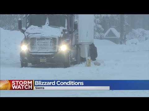 I-80 Closed In Sierra As Blizzard Conditions Hit Summit