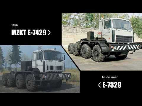 Spintires & Mudrunner Trucks VS Real Life Trucks | All 50+ Vehicles