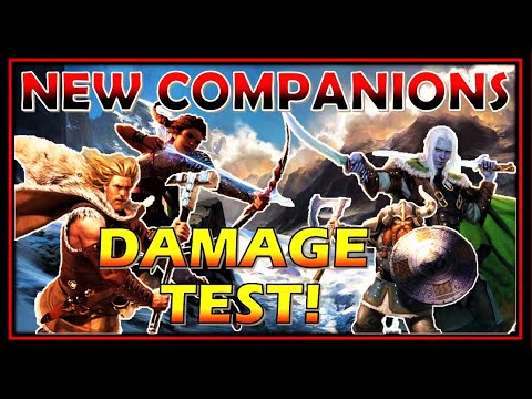 NEW Companions DAMAGE Test Compared to CIW - Drizzt, Bruenor, Catti, Wulfgar & Regis! Neverwinter