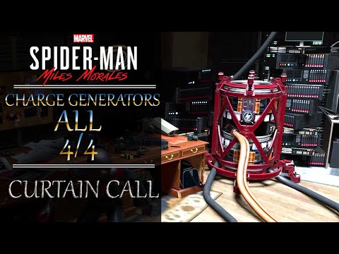 How to Charge All Generators In Curtain Call | Marvel’s Spider-Man Miles Morales | AP TROPHY