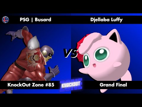 KnockOut Zone #85 - SSBM Grand Final - Busard (Captain Falcon) vs Djellaba Luffy (Jigglypuff)
