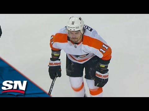 Travis Konecny Visibly In Pain After Taking Hit From Behind By MacKenzie Weegar