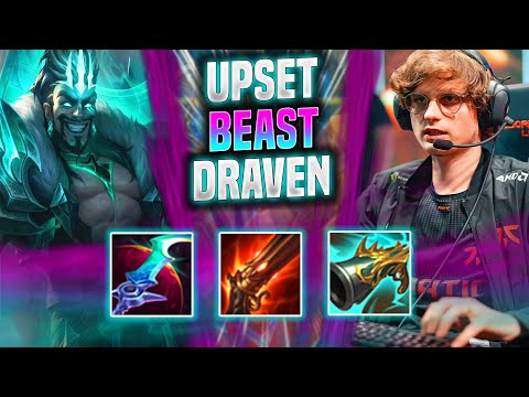 UPSET IS A BEAST WITH DRAVEN! - FNC Upset Plays Draven ADC vs Ezreal! | Season 2022