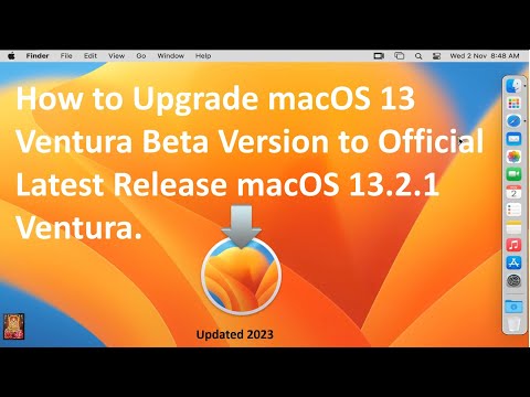 How to Upgrade macOS 13 Ventura Beta Version to Official Latest Release macOS 13.2.1 Ventura