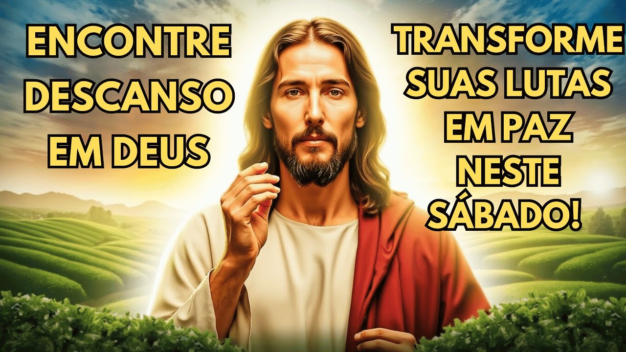ENCONTRE DESCANSO EM DEUS: TRANSFORME SUAS LUTAS EM PAZ NESTE SÁBADO!