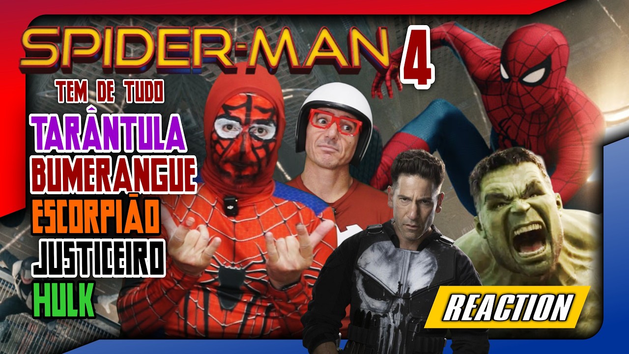 O MIRANHA VOLTOU! 🕸️🤡 REAGINDO AO TRAILER DE SPIDER-MAN 4: UM NOVO DIA! #reaction