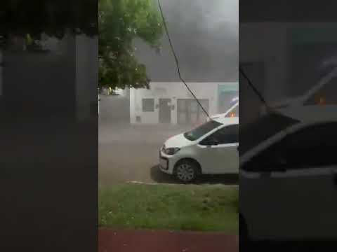 Tormenta y granizo en la zona de Trancas #tucuman #tormenta
