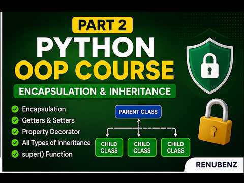 Python Oop Tutorial Part 2 Encapsulation Inheritance Super