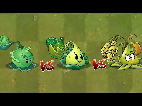 Pvz 2 Challenge - Cabbage-pult Vs Turkey-pult Vs Stickybomb Rice - Arena Gameplay