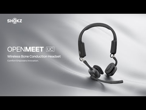 Introducing Shokz OpenMeet. Comfort Empowers Innovation.