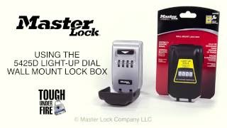 Operating the Master Lock 5425D Wall Mount Light Up Dial Lock Box